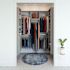 Easy Track 8-Foot X 4-Foot U-Shape Walk-In Closet Weathered Grey