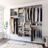 Easy Track Dual Tower 10-Foot Basic Closet Kit Weathered Grey