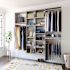 Easy Track Dual Tower 10-Foot Classic Closet Kit Weathered Grey
