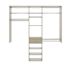 Easy Track 8-Foot Perfect Fit Reach-In Closet Weathered Grey