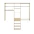 Easy Track 8-Foot Perfect Fit Reach-In Closet Honey Blonde