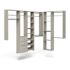 Easy Track 10-Foot X 7-Foot L-Shape Walk-In Closet Weathered Grey
