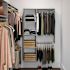 Easy Track 10-Foot X 7-Foot L-Shape Walk-In Closet Weathered Grey