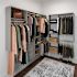 Easy Track 10-Foot X 7-Foot L-Shape Walk-In Closet Weathered Grey