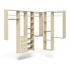 Easy Track 10-Foot X 7-Foot L-Shape Walk-In Closet Honey Blonde