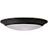Satco 7" LED Disk Light, Dimmable, Cct Selectable, 15 Watt, Black