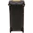 Alpine Industries 64 Gallon Black Wheeled Rectangular Trash Can Receptacle W/lid