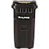Alpine Industries 64 Gallon Black Wheeled Rectangular Trash Can Receptacle W/lid