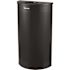 Alpine Industries 12 Gallon Stainless Steel Perforate Half Round Waste Bin Black