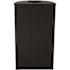Alpine Industries 12 Gallon Stainless Steel Perforate Half Round Waste Bin Black