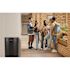 Alpine Industries 12 Gallon Stainless Steel Perforate Half Round Waste Bin Black