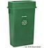 Alpine Industries 23 Gallon Slim Trash Can Swing Lid Lime Green
