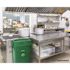 Alpine Industries 23 Gallon Slim Trash Can Swing Lid Lime Green