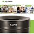 Alpine Industries 50 Gallon Ss Compost Bin Receptacle And Trash Can In Black