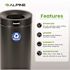 Alpine Industries 50 Gallon Ss Compost Bin Receptacle And Trash Can In Black