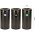 Alpine Industries 27 Gallon Ss Compost Bin Recycle Can/trash Receptacle Black