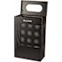 Alpine Industries 13 Gal Black Perforated Metal Rectangular Decorative Waste Can