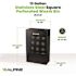 Alpine Industries 13 Gal Black Perforated Metal Rectangular Decorative Waste Can