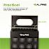 Alpine Industries 13 Gal Black Perforated Metal Rectangular Decorative Waste Can