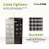 Alpine Industries 13 Gal Black Perforated Metal Rectangular Decorative Waste Can