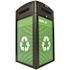 Alpine Industries 40 Gal Steel Grn Commercial Outdoor Recycle/trash Receptacle