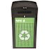 Alpine Industries 40 Gal Steel Grn Commercial Outdoor Recycle/trash Receptacle