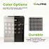 Alpine Industries 23 Gallon Black Perforated Metal Square Decorative Trash Can