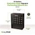 Alpine Industries 23 Gallon Black Perforated Metal Square Decorative Trash Can