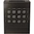 Alpine Industries 23 Gallon Black Perforated Metal Square Decorative Trash Can