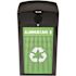 Alpine Industries 120 Gallon 3 Stream Steel Outdoor Dual Recycle/receptacle Bin