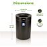 Alpine Industries 50 Gallon Stainless Steel Recycling Can Receptacle In Black