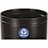 Alpine Industries 50 Gallon Stainless Steel Recycling Can Receptacle In Black