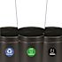Alpine Industries 50 Gallon Ss Compost Bin Recycle/trash Receptacle Black