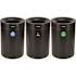 Alpine Industries 50 Gallon Ss Compost Bin Recycle/trash Receptacle Black