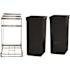 Alpine Industries 9.5 Gal Steel In-Cabinet Under Countr Dbl Pull-Out Can/recycle