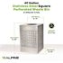 Alpine Industries 40 Gallon Ss Square Perforated Decorative Trash Can