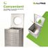 Alpine Industries 40 Gallon Ss Square Perforated Decorative Trash Can