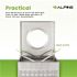 Alpine Industries 40 Gallon Ss Square Perforated Decorative Trash Can