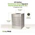 Alpine Industries 40 Gallon Ss Square Perforated Decorative Trash Can