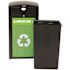 Alpine Industries 40 Gal Steel Green Outdoor Recycle/trash Receptacle-Lid