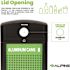 Alpine Industries 40 Gal Steel Green Outdoor Recycle/trash Receptacle-Lid