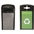 Alpine Industries 80 Gal Outdoor Galvanized Steel Can/recycle Bin Combo Station