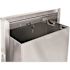 Alpine Industries Stainless Steel Recessed Waste Receptacle Trash Can