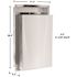 Alpine Industries Stainless Steel Recessed Waste Receptacle Trash Can