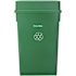 Alpine Industries 23 Gallon Slim Trash Can Receptacle With Swing Lid Green