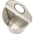 Alpine Industries 12 Gal Ss Perforated Half Round Decorative Trash Can
