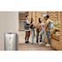 Alpine Industries 12 Gal Ss Perforated Half Round Decorative Trash Can