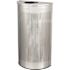 Alpine Industries 12 Gal Ss Perforated Half Round Decorative Trash Can