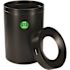 Alpine Industries 50 Gallon Stainless Steel Compost Can Receptacle In Black