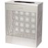 Alpine Industries 23 Gallon Ss Square Perforated Decorative Waste Trash Can